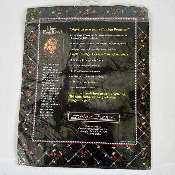 Mary Engelbreit Magnetic Fridge Frames 11pc Scottie Dogs 1998 ME Ink NIP - Picture 4 of 5